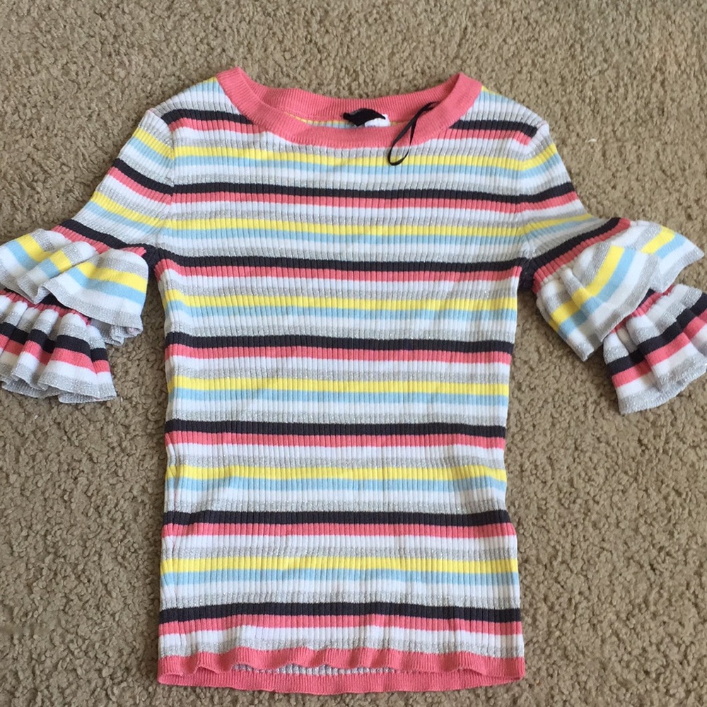 Striped, sweater shirt